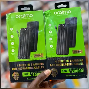 Oraimo Traveler Link 20 Power Bank, With a High 20,000mah.Power Bank