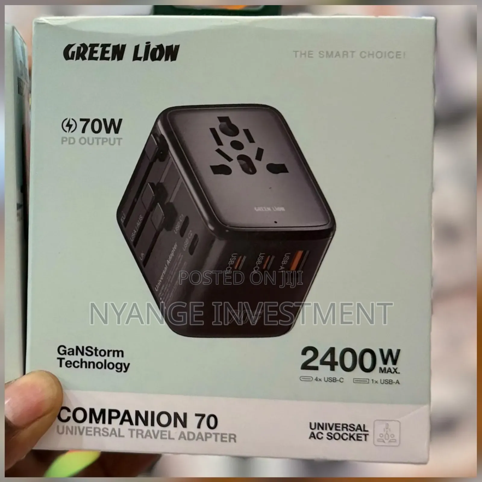 Green Lion Companion 70 Universal Travel Adapter. Adaptor