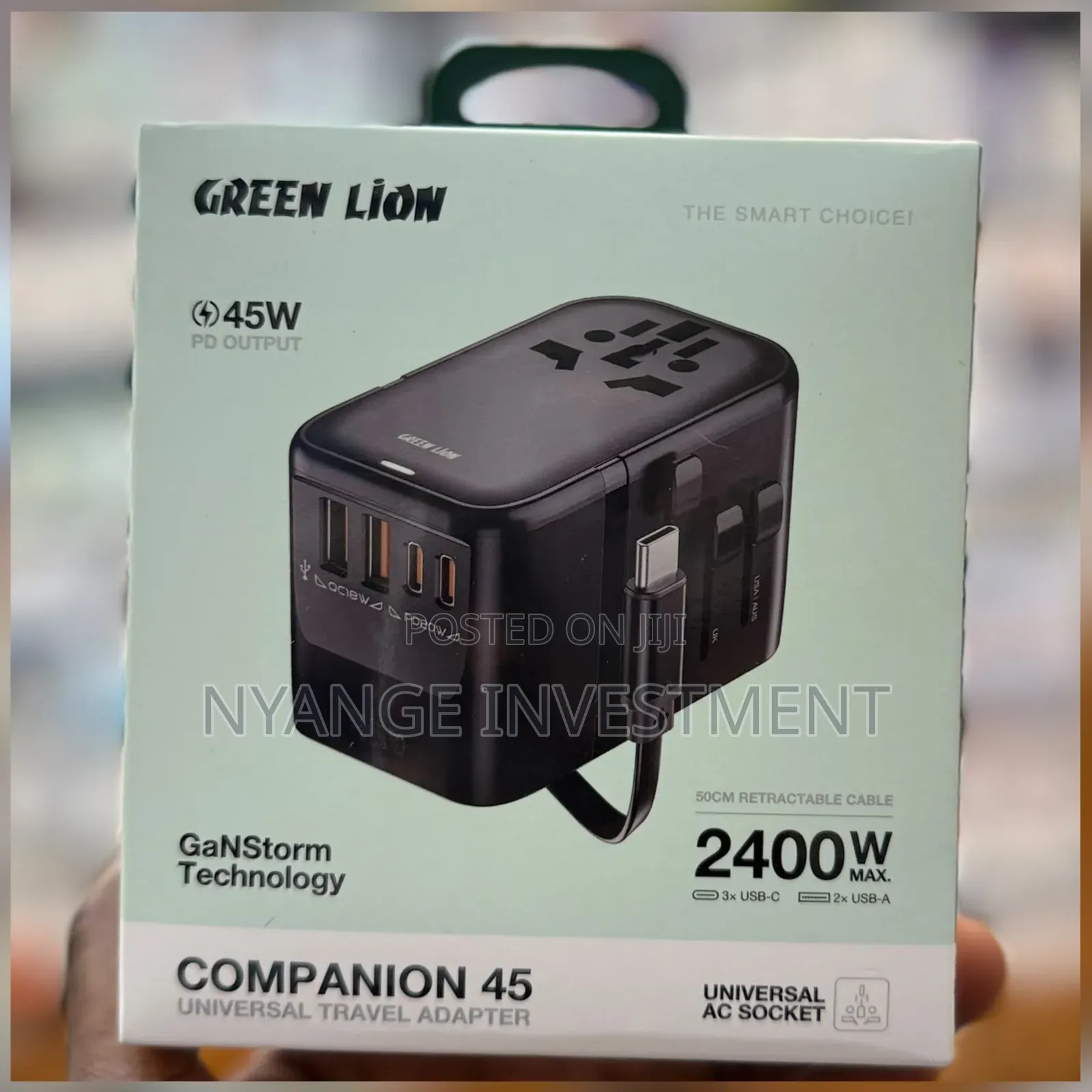Green Lion Companion 45 Universal Travel Adapter, Adaptor