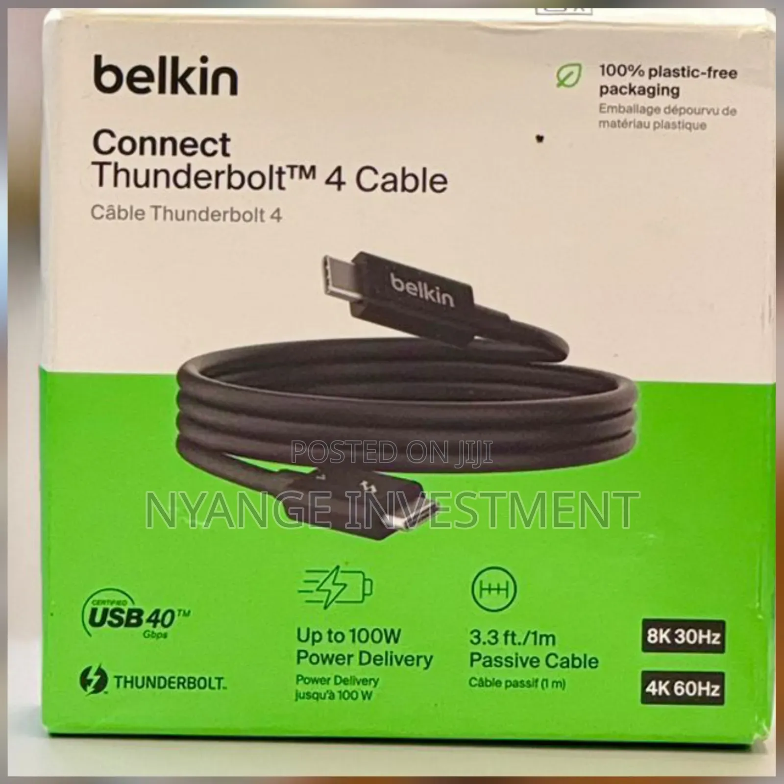 Belkin Connect Thunderbolt 4 Cable (Model Inz003bt1mbk)