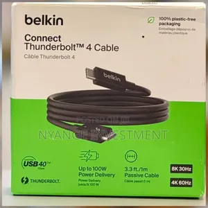 Belkin Connect Thunderbolt 4 Cable (Model Inz003bt1mbk)