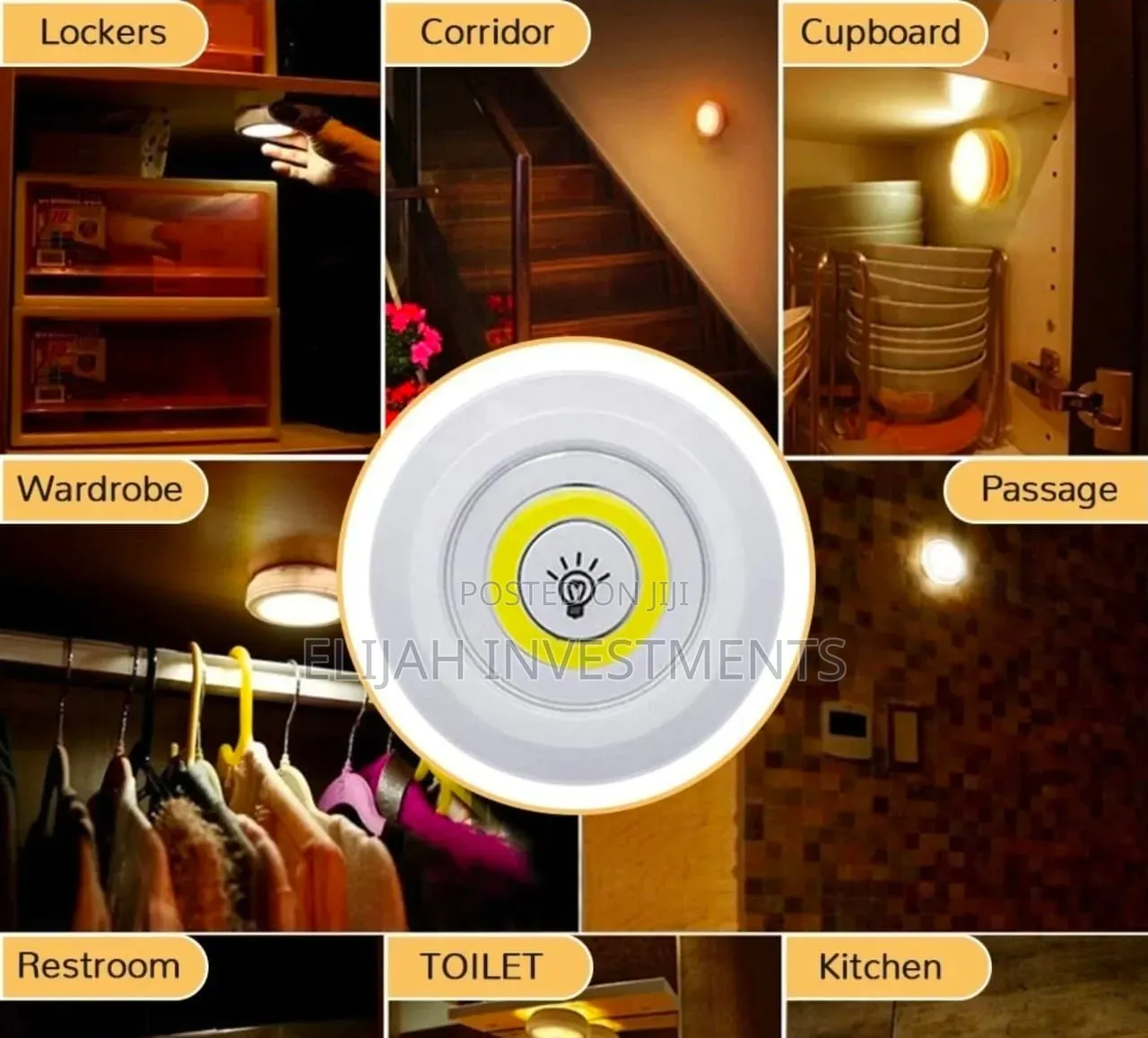 3-Piece Wireless Led Spotlight Set