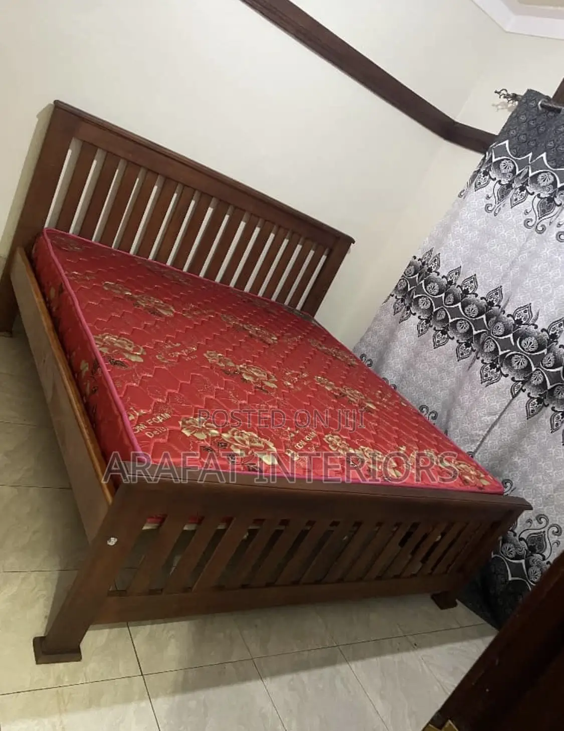 Beautiful Solid Wooden Double Bed 6by6
