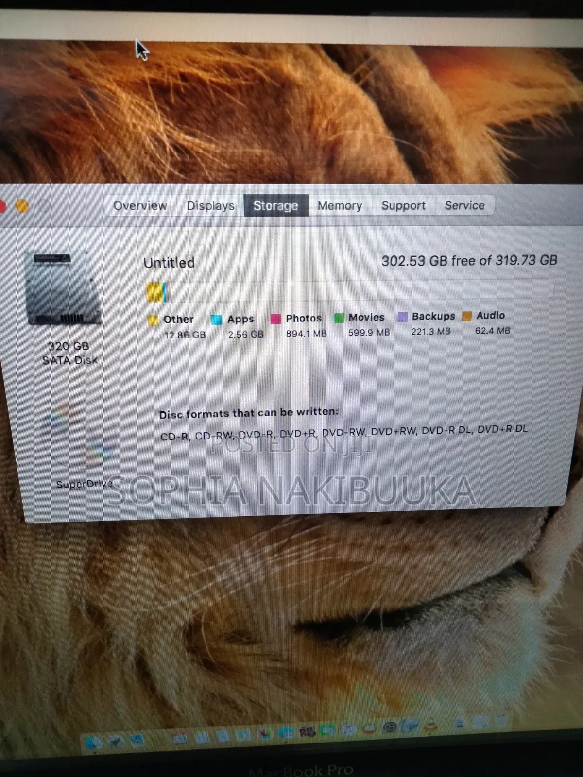Laptop Apple MacBook Pro 2009 2GB Intel Core 2 Duo HDD 320GB