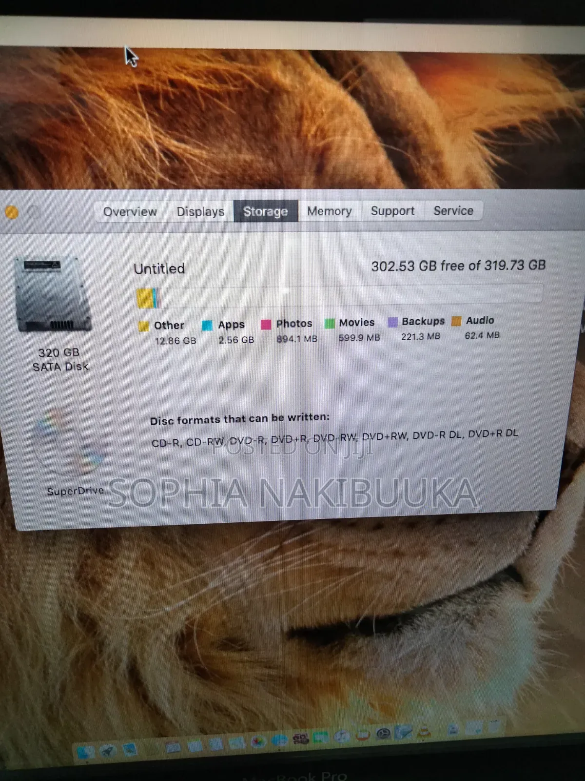 Laptop Apple MacBook Pro 2009 2GB Intel Core 2 Duo HDD 320GB