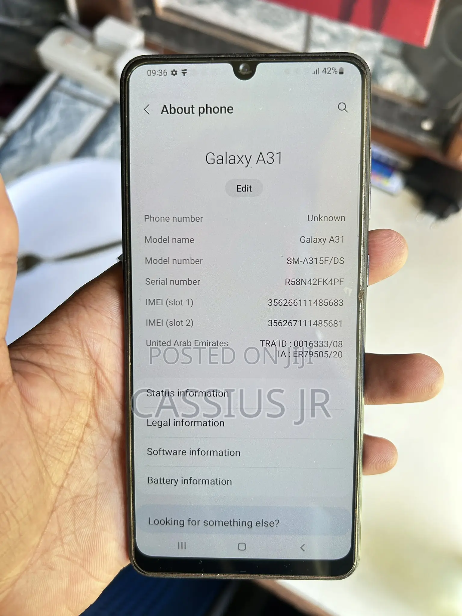 Samsung Galaxy A31 128 GB Blue