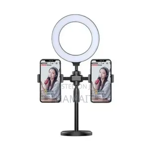 Ring Light With Two Phone Stands