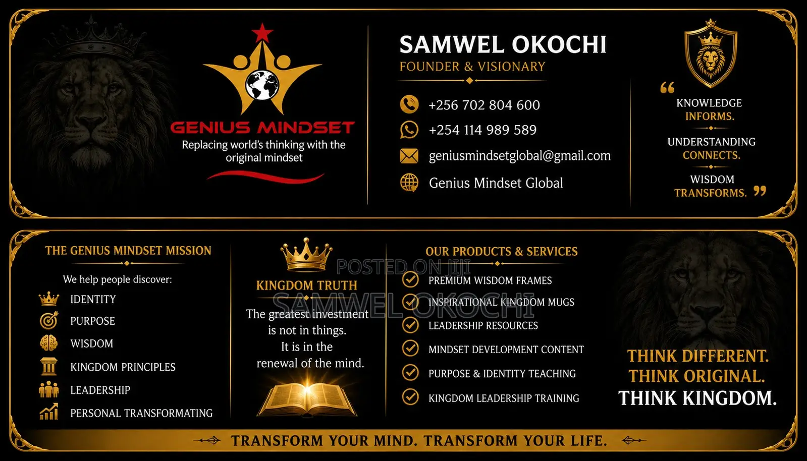 Premium Genius Mindset Products