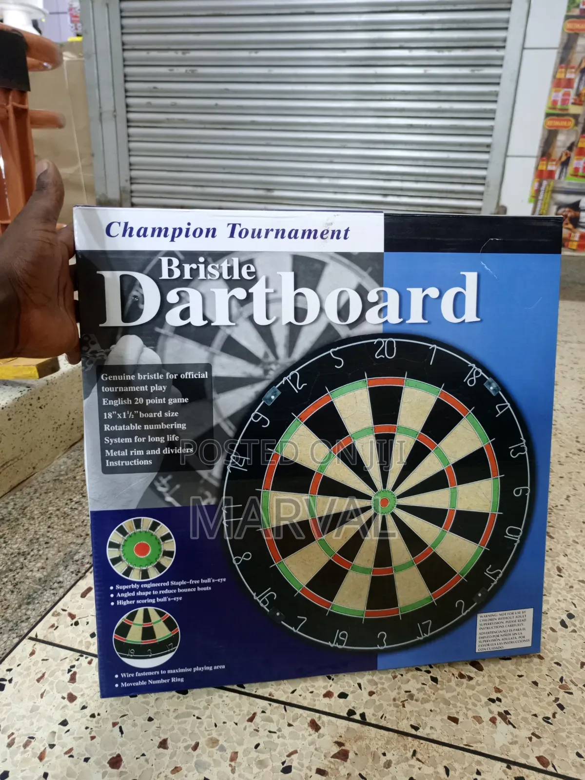 Champion Tournament Bristle Dartboard Set