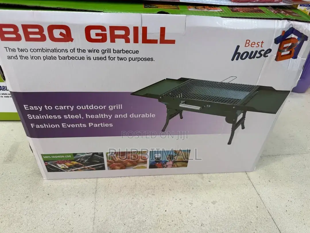 Portable Briefcase Bbq Grill