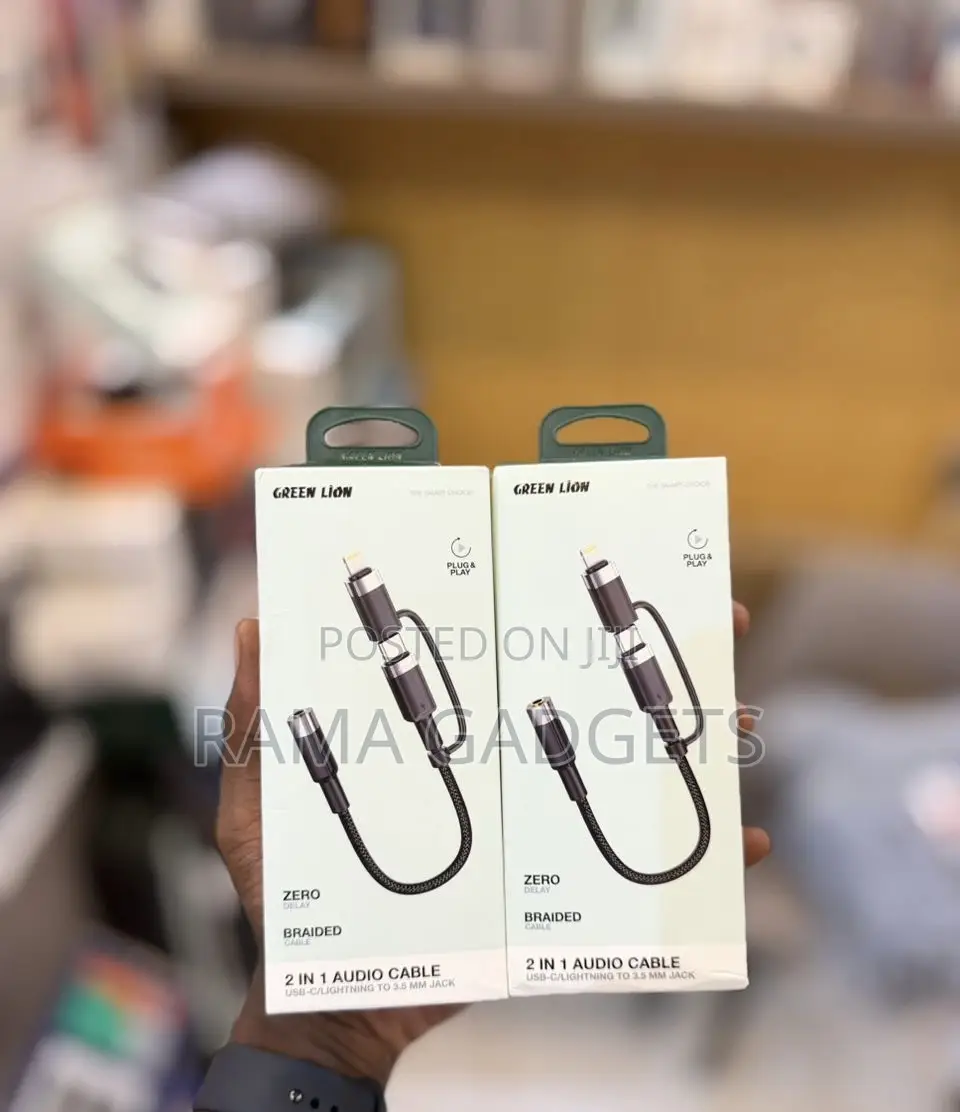 Green Lion 2-in-1 Audio Cable