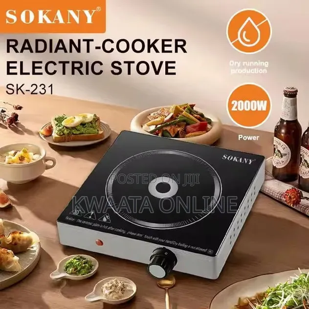 Sokany Radiant Electric Cooker Infrared Digital Hotplate 2000w