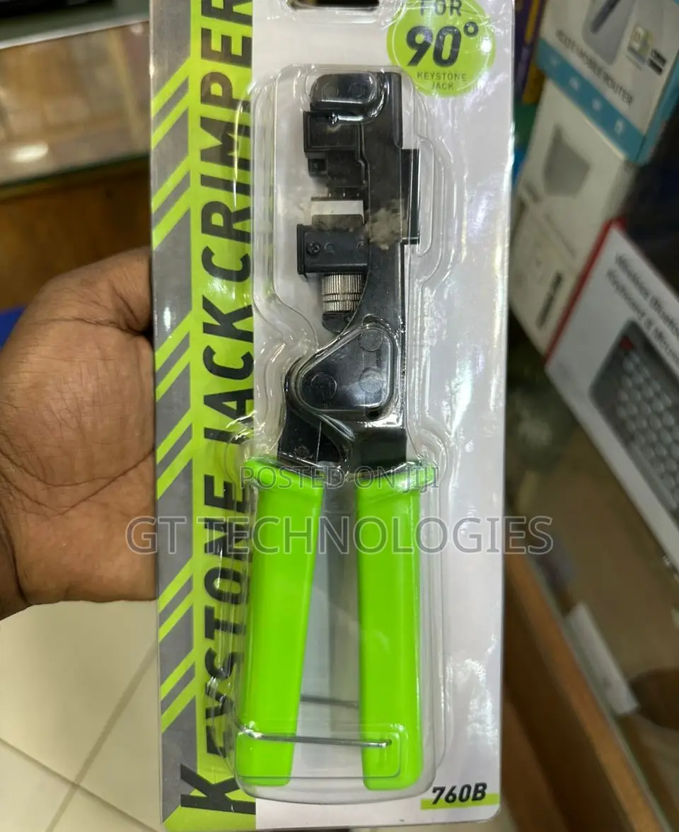 90-degree Keystone Jack Speed Termination Crimping Tool