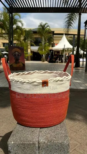 Handwoven Cotton Cord Storage Baskets