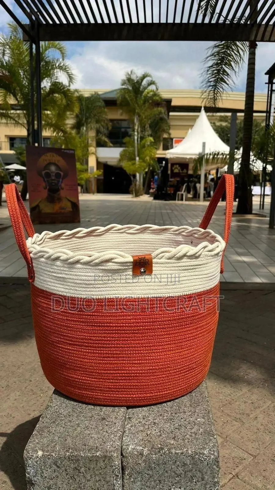 Handwoven Cotton Cord Storage Baskets