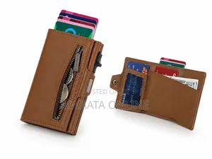 Smart Wallet With Card Holder, Rfid Blocking Pop Up Leather Card Case