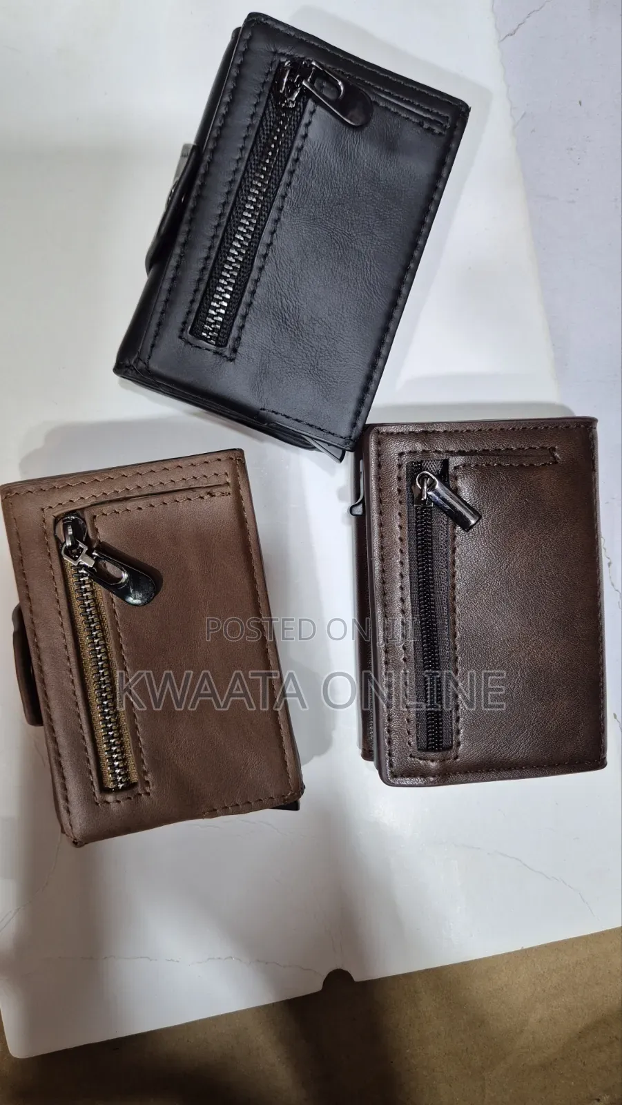 Smart Wallet With Card Holder, Rfid Blocking Pop Up Leather Card Case