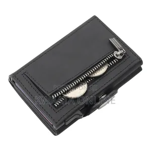 Smart Wallet With Card Holder, Rfid Blocking Pop Up Leather Card Case