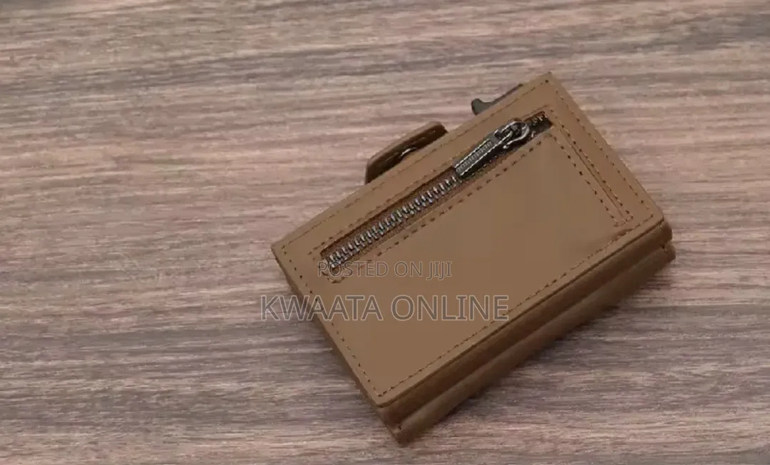 Smart Wallet With Card Holder, Rfid Blocking Pop Up Leather Card Case