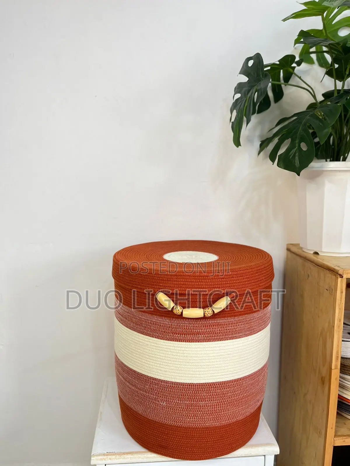 Handwoven Cotton Rope Storage Baskets