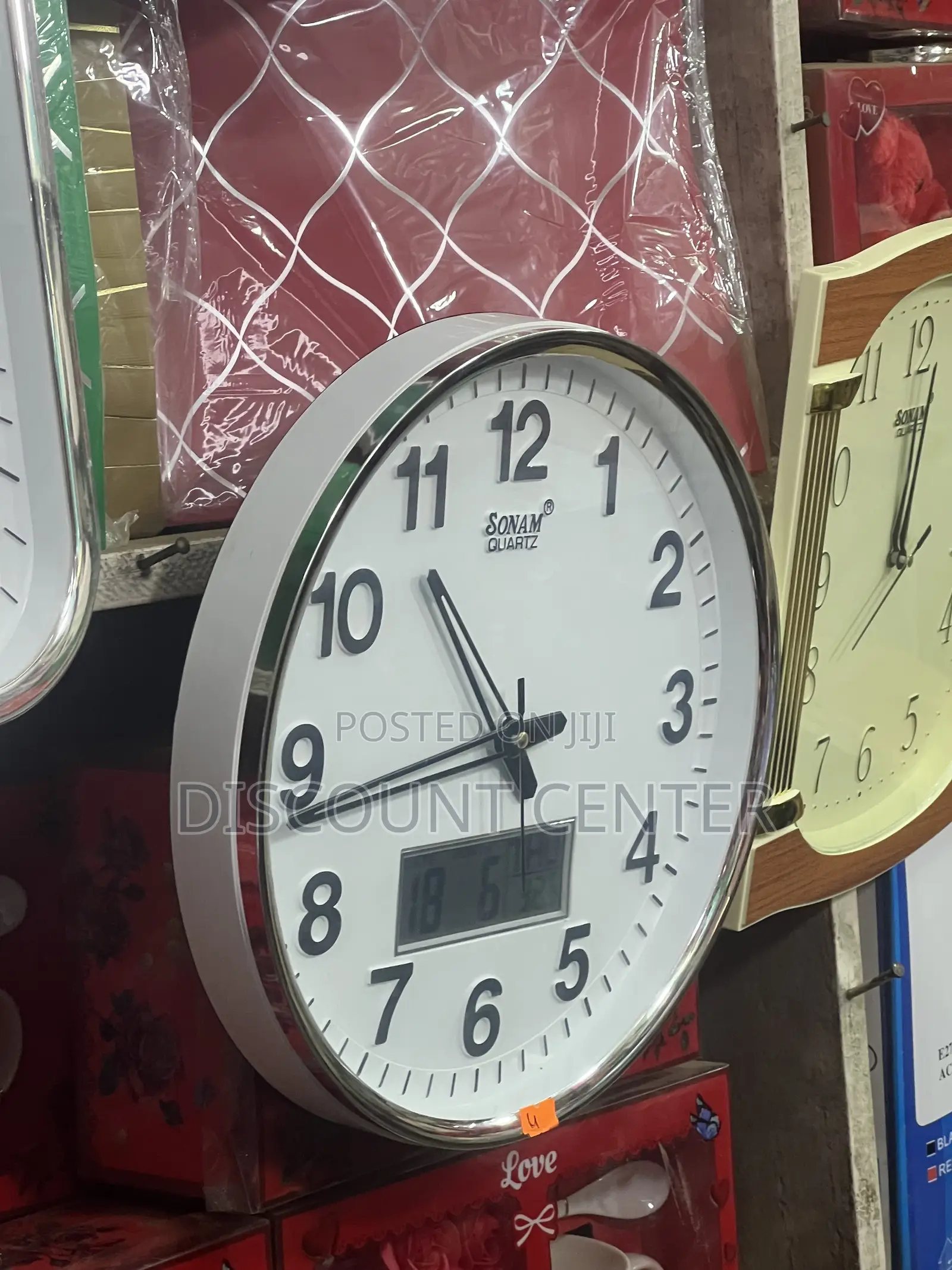Wall Clock With Digital Display