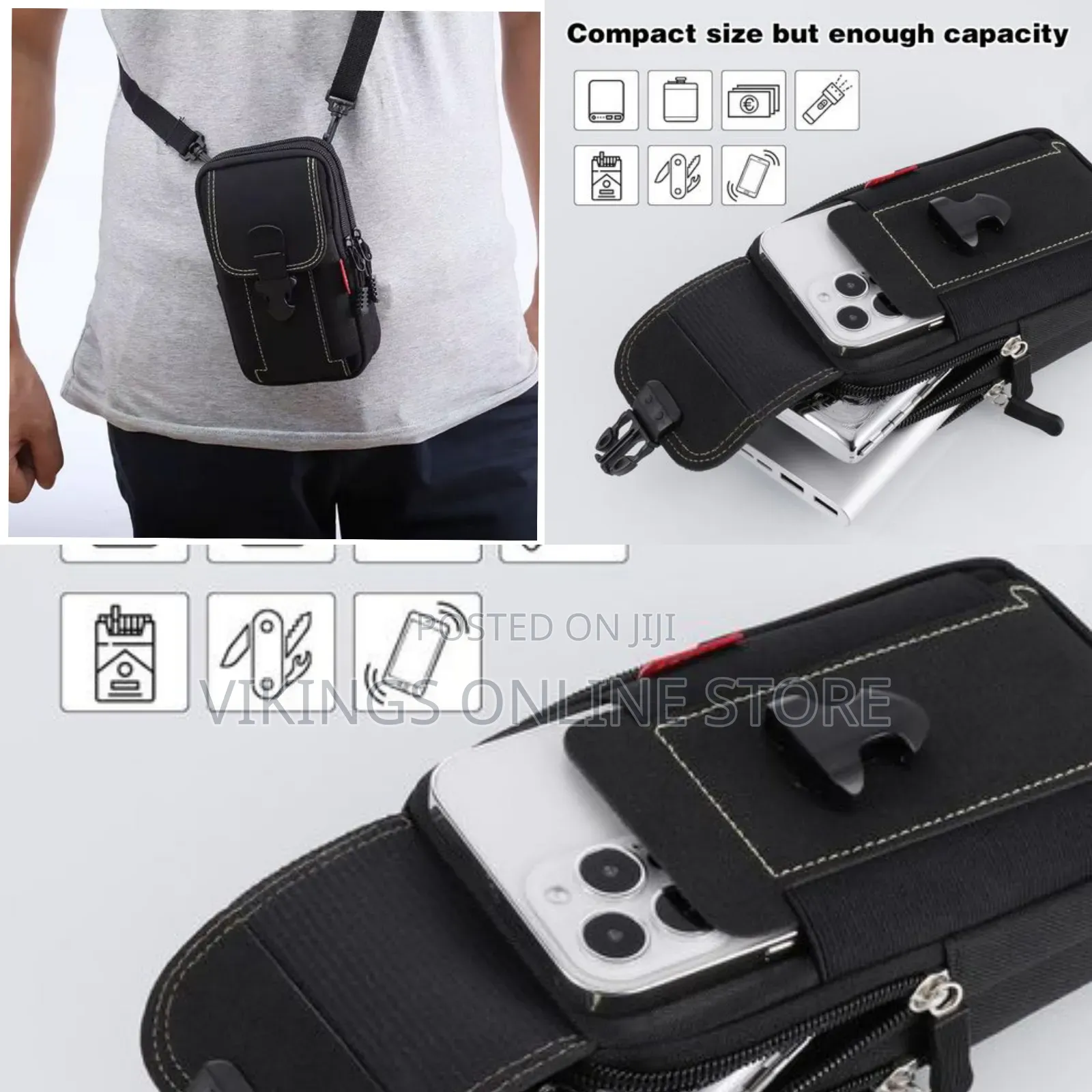 Tactical Molle Pouch Phone Belt Bag, Waist Belt Bag With Cell Phone