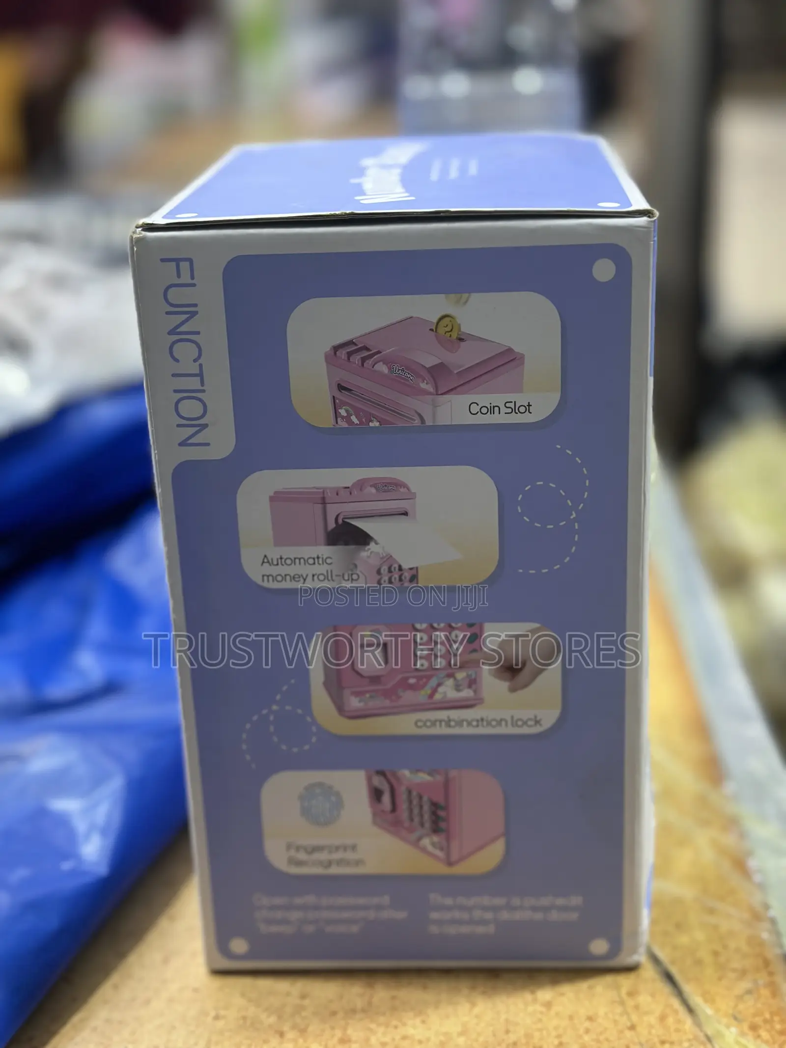 Children’S Electronic Atm Piggy Bank With Finger Print and Passcode