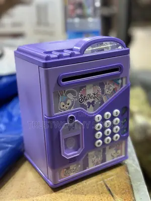 Children’S Electronic Atm Piggy Bank With Finger Print and Passcode