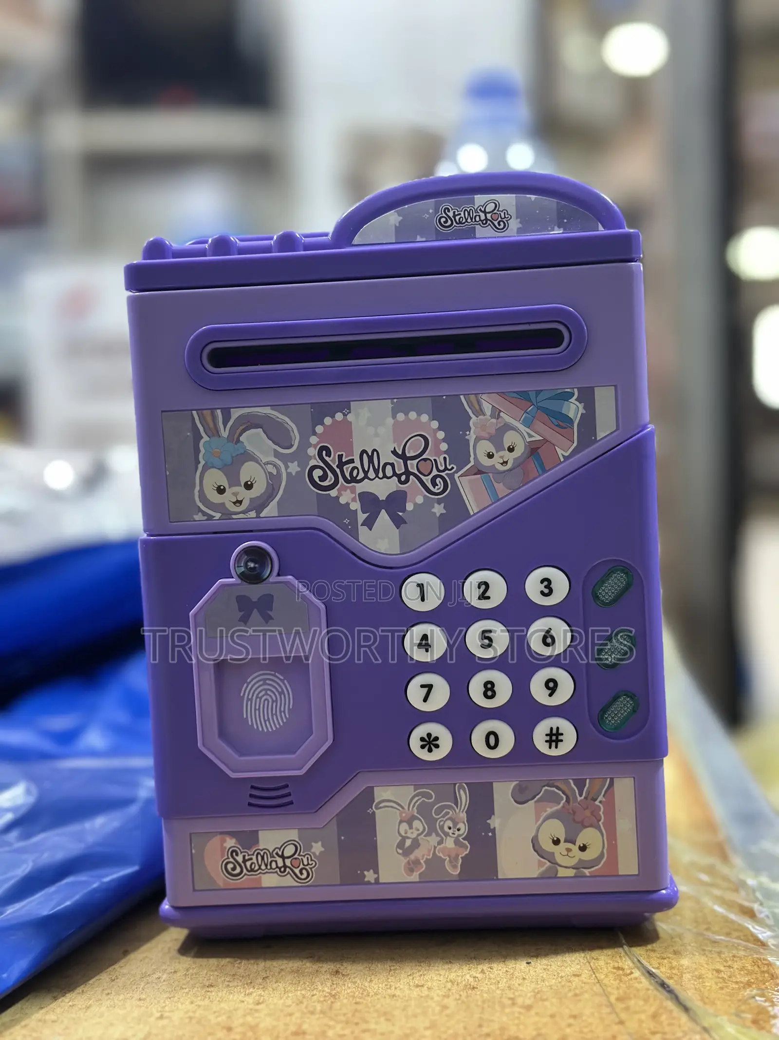 Children’S Electronic Atm Piggy Bank With Finger Print and Passcode