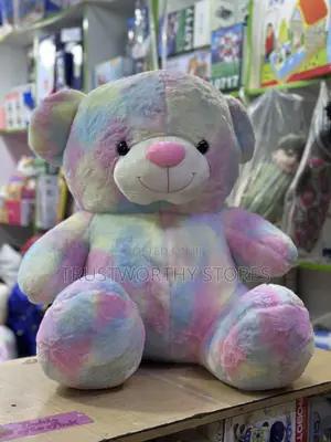 Rainbow Sitting Big Teddy Bear