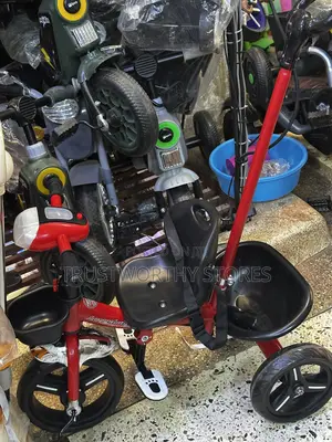 3 Wheels Red and Black Tricycle