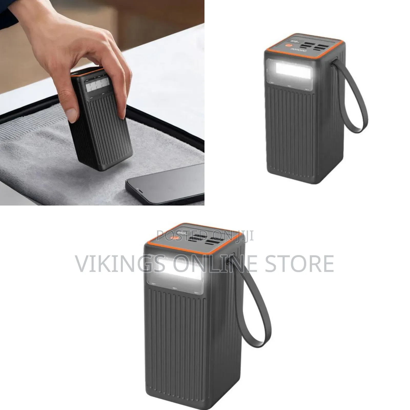 Porodo 60000mah Power Bank, Multi-Device Pd Charging, Smart Power
