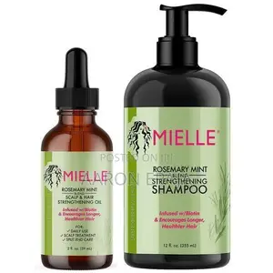 Mielle Rosemary Mint Shampoo and Hair Oil Duo