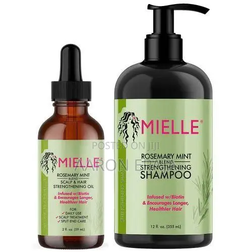Mielle Rosemary Mint Shampoo and Hair Oil Duo