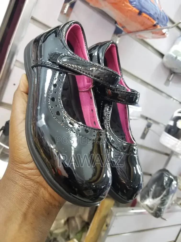 Girls Black School Shoes