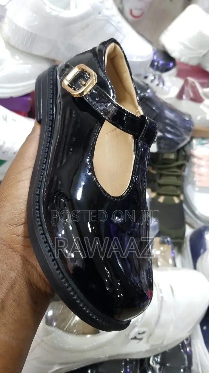 Girls Black School Shoes