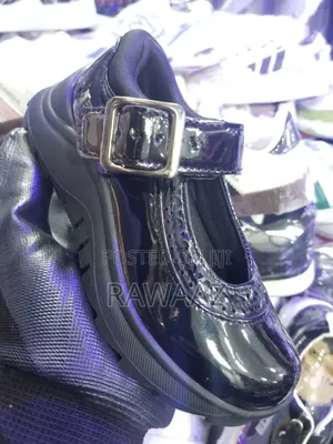 Girls Black School Shoes