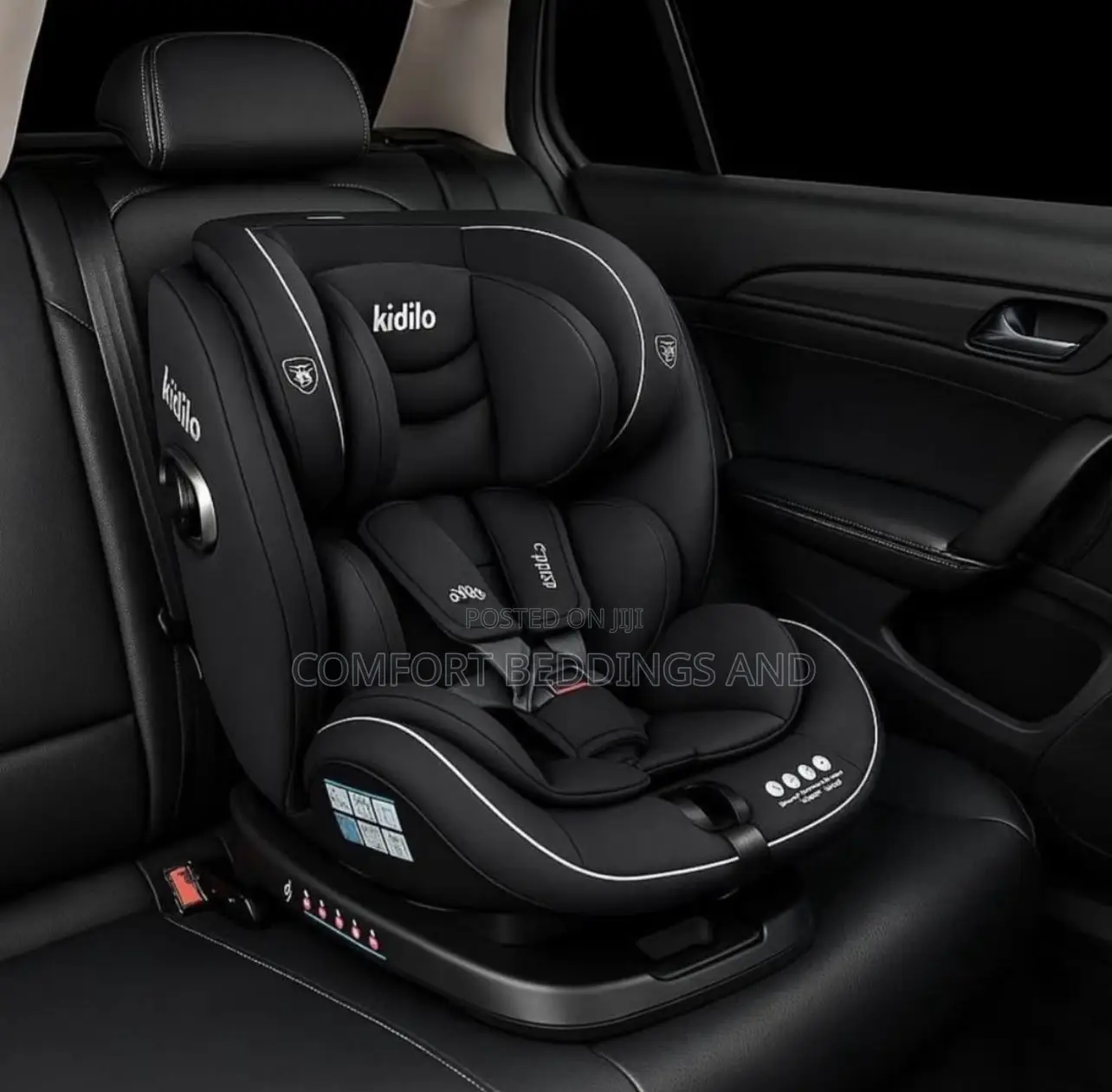 Kidilo Baby Car Seat Black