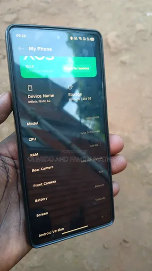 Infinix Note 40 256 GB Black