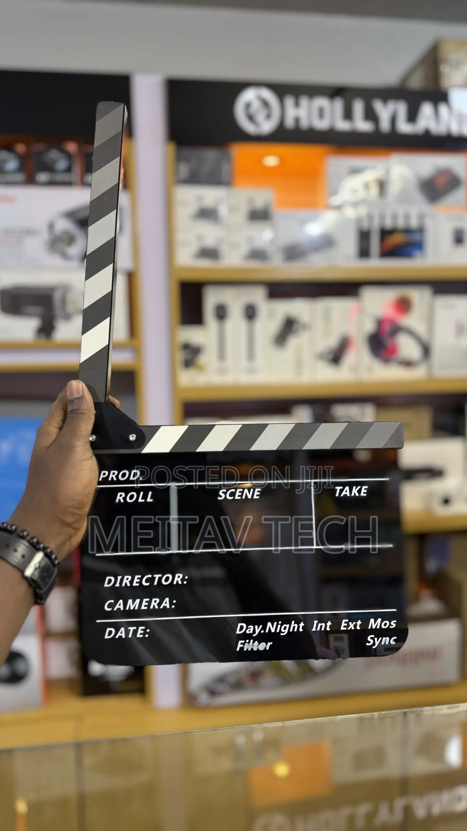 Film Clap Board Acrylic 30x25cm Clapperboard