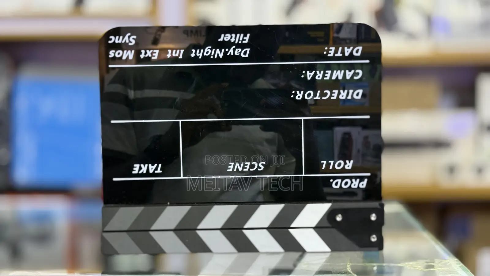 Film Clap Board Acrylic 30x25cm Clapperboard