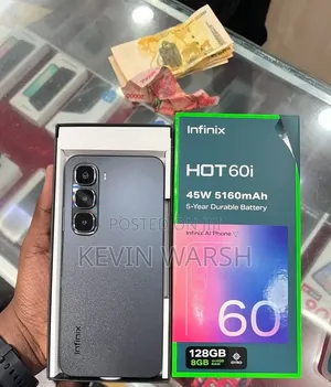 New Infinix Hot 60i 128 GB Black