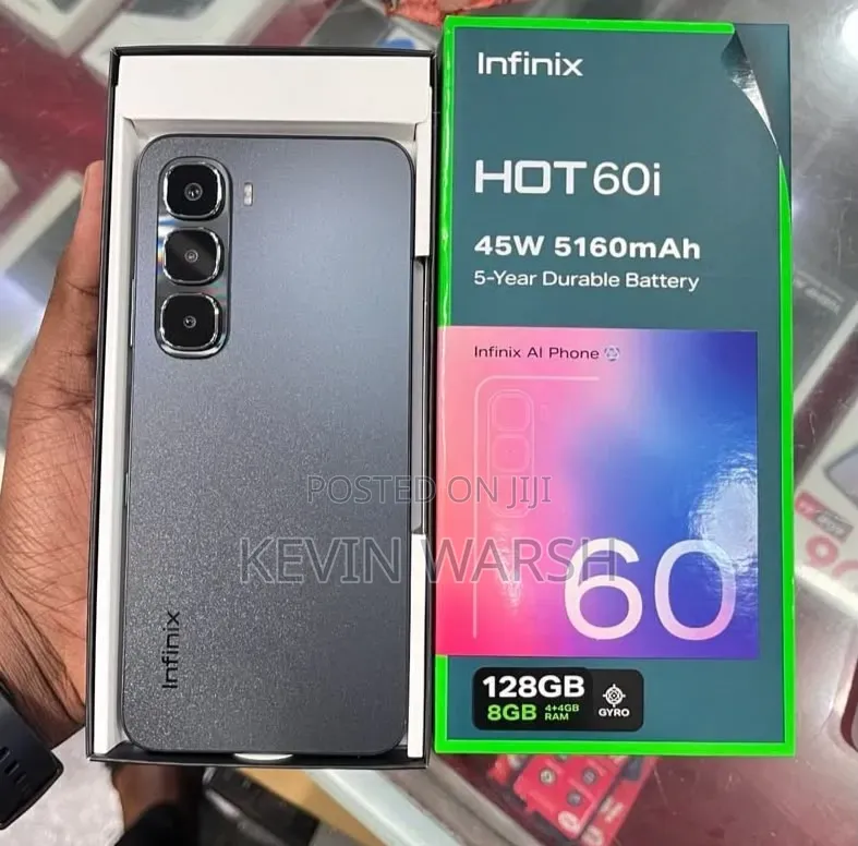 New Infinix Hot 60i 128 GB Black