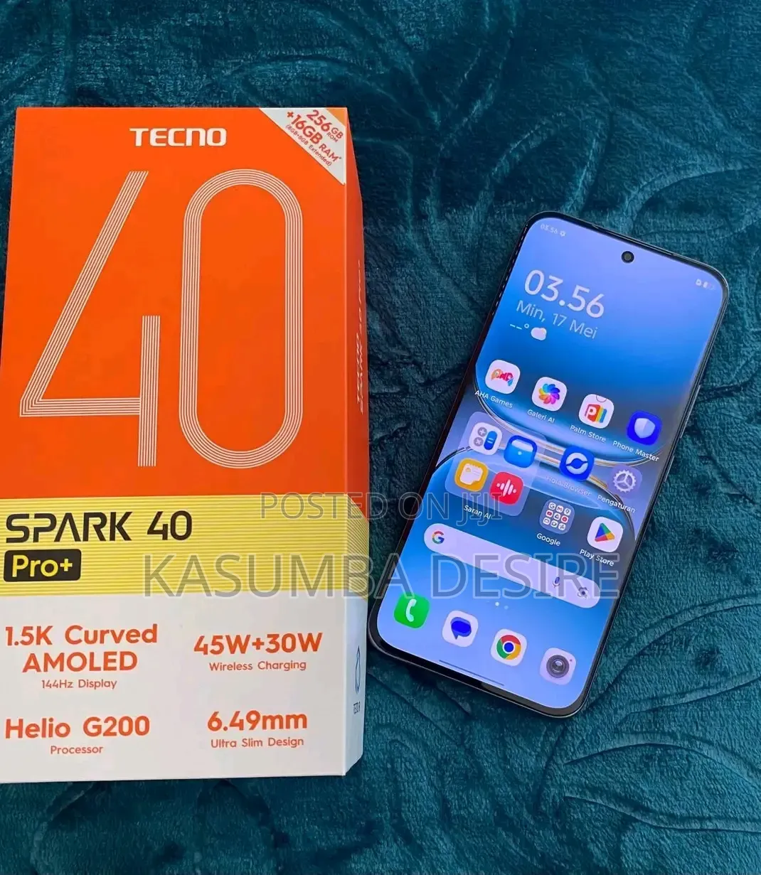 New Tecno Spark 40 Pro+ 256 GB Black
