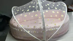 Baby Crib Fibre Sleeping Bed With Mosquito Canopy