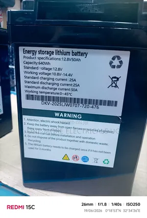 Simple Lithium Battery 50ah/12volts