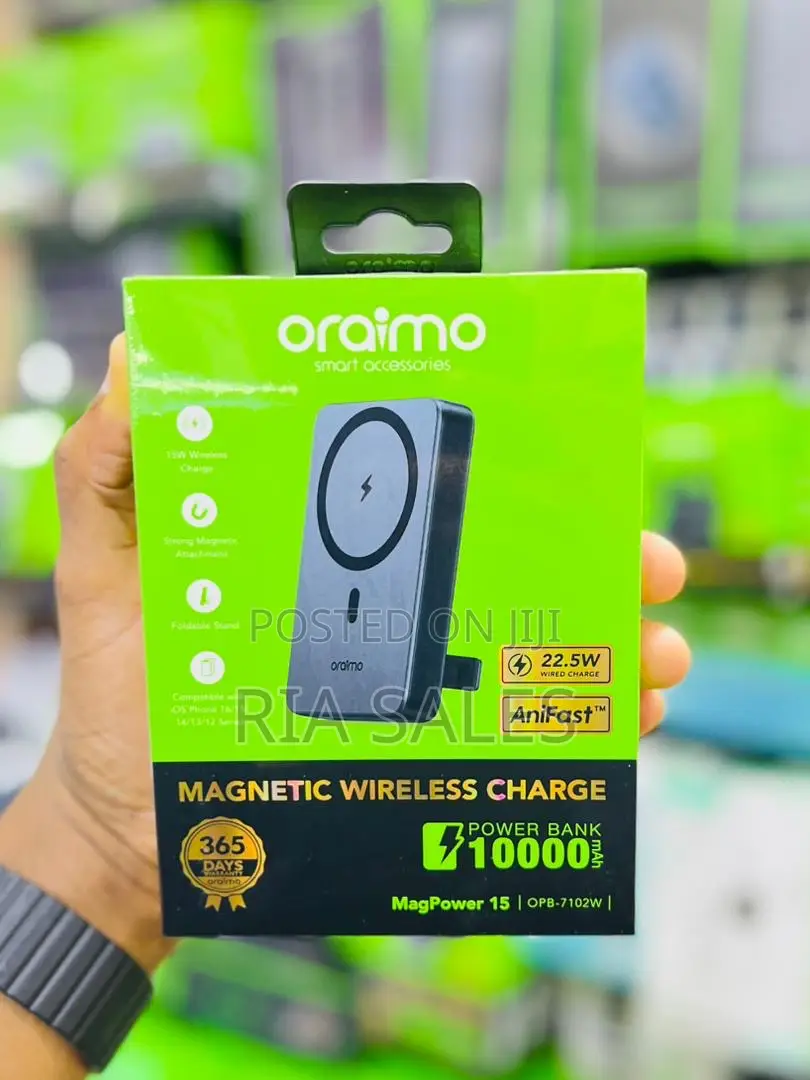Oraimo Magpower 15 Magnetic Wireless Charging Power Bank
