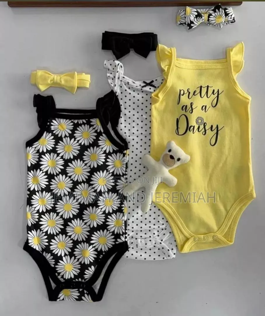 3-Piece Sleeveless Body Suits With Headband