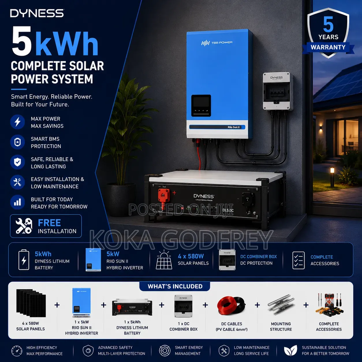 5kwh Lithium Solar System
