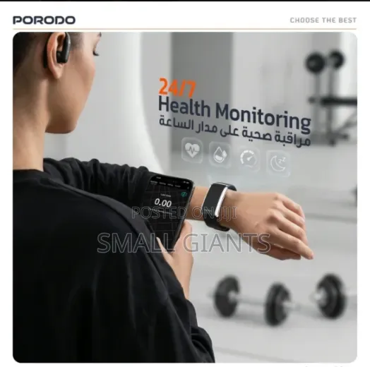 2-in-1porodo Activex Smart Fitness Band Earbuds